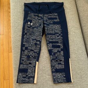 Under Armour Blue Leggings with Graphic Design